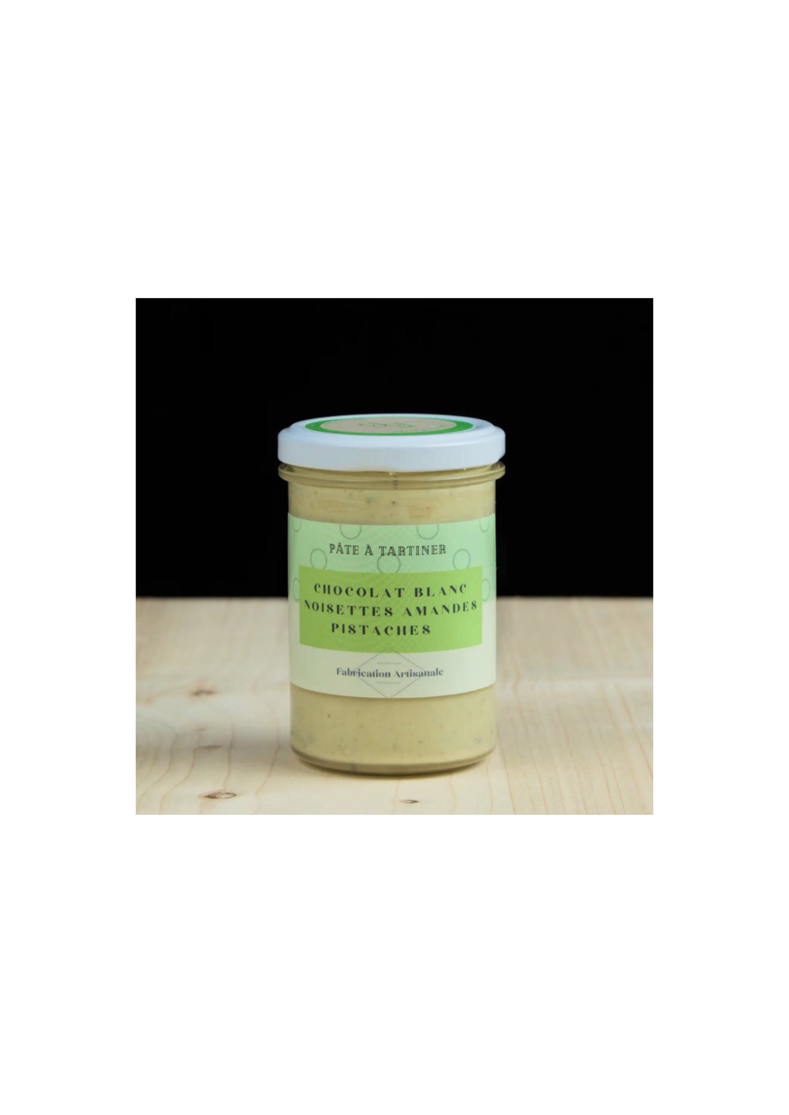 Pâte chocolat blanc pistache