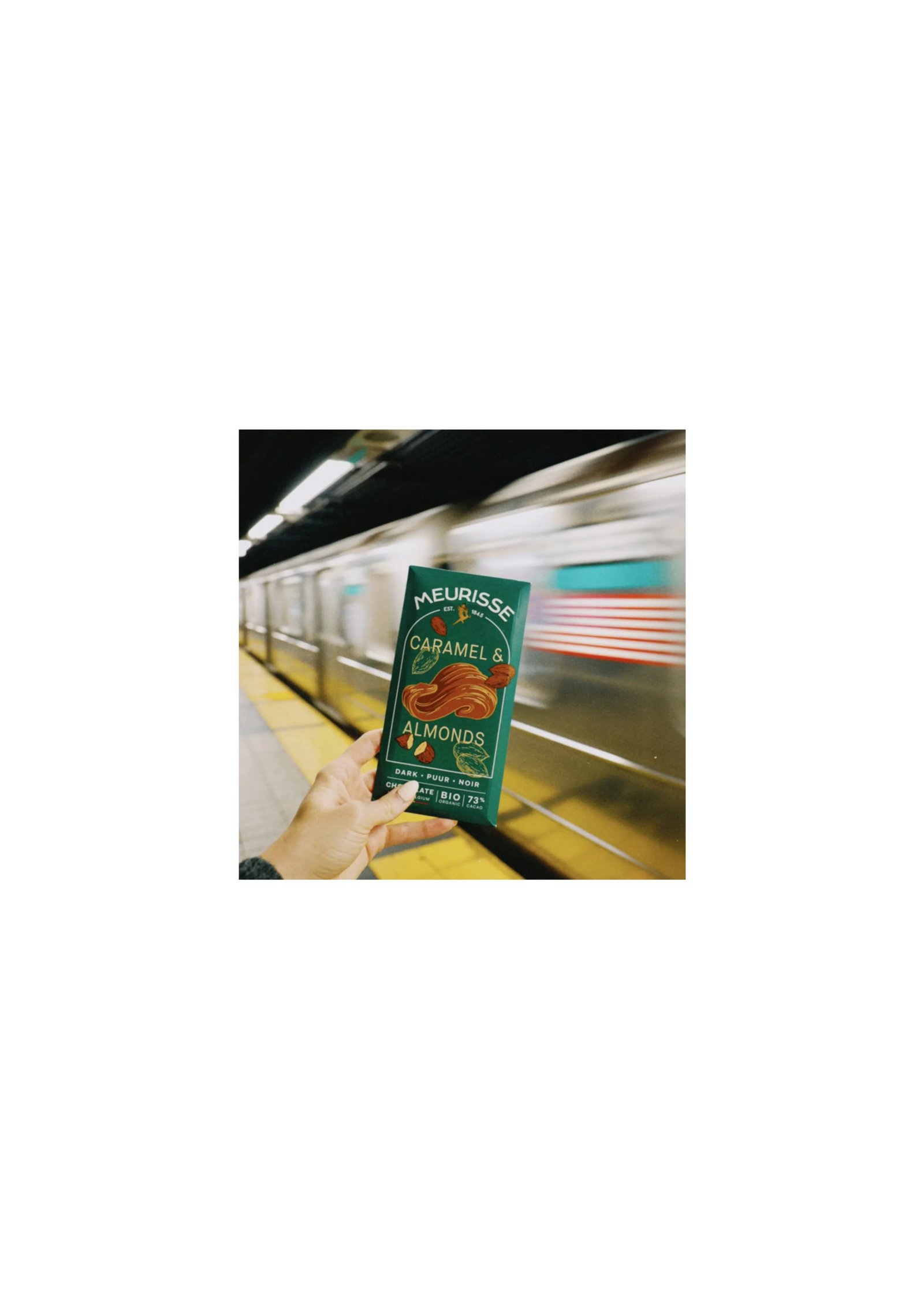 Meurisse Chocolat noir bio amandes caramélisées